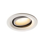 SLV 1003593 NUMINOS® MOVE M DL, Indoor LED Deckeneinbauleuchte weiß/weiß 3000 K 40° dreh- und schwenkbar 