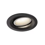 SLV 1003602 NUMINOS® MOVE M DL, Indoor LED Deckeneinbauleuchte schwarz/weiß 4000 K 20° dreh- und schwenkbar 