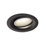 SLV 1003608 NUMINOS® MOVE DL M Indoor LED Deckeneinbauleuchte schwarz/weiß 4000K 55° drehbar schwenkbar 