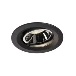 SLV 1003609 NUMINOS® MOVE M DL, Indoor LED Deckeneinbauleuchte schwarz/chrom 4000 K 55° dreh- und schwenkbar 