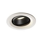 SLV 1003616 NUMINOS® MOVE M DL, Indoor LED Deckeneinbauleuchte weiß/schwarz 4000 K 40° dreh- und schwenkbar 