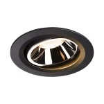 SLV 1003627 NUMINOS® MOVE L DL, Indoor LED Deckeneinbauleuchte schwarz/chrom 2700 K 20° dreh- und schwenkbar 