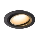 SLV 1003629 NUMINOS® MOVE DL L Indoor LED Deckeneinbauleuchte schwarz/weiß 2700K 40° drehbar schwenkbar 