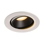 SLV 1003640 NUMINOS® MOVE L DL, Indoor LED Deckeneinbauleuchte weiß/schwarz 2700 K 40° dreh- und schwenkbar 