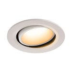 SLV 1003641 NUMINOS® MOVE L DL, Indoor LED Deckeneinbauleuchte weiß/weiß 2700 K 40° dreh- und schwenkbar 