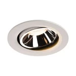 SLV 1003642 NUMINOS® MOVE L DL, Indoor LED Deckeneinbauleuchte weiß/chrom 2700 K 40° dreh- und schwenkbar 