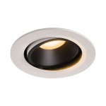 SLV 1003643 NUMINOS® MOVE L DL, Indoor LED Deckeneinbauleuchte weiß/schwarz 2700 K 55° dreh- und schwenkbar 