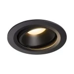 SLV 1003649 NUMINOS® MOVE DL L Indoor LED Deckeneinbauleuchte schwarz/schwarz 3000K 20° drehbar schwenkbar 
