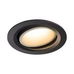 SLV 1003650 NUMINOS® MOVE DL L Indoor LED Deckeneinbauleuchte schwarz/weiß 3000K 20° drehbar schwenkbar 