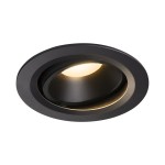 SLV 1003652 NUMINOS® MOVE L DL, Indoor LED Deckeneinbauleuchte schwarz/schwarz 3000 K 40° dreh- und schwenkbar 