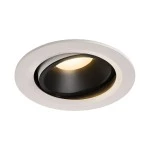 SLV 1003664 NUMINOS® MOVE L DL, Indoor LED Deckeneinbauleuchte weiß/schwarz 3000 K 40° dreh- und schwenkbar 