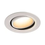 SLV 1003668 NUMINOS® MOVE L DL, Indoor LED Deckeneinbauleuchte weiß/weiß 3000 K 55° dreh- und schwenkbar 
