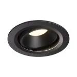 SLV 1003673 NUMINOS® MOVE DL L Indoor LED Deckeneinbauleuchte schwarz/schwarz 4000K 20° drehbar schwenkbar 