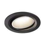 SLV 1003680 NUMINOS® MOVE L DL, Indoor LED Deckeneinbauleuchte schwarz/weiß 4000 K 55° dreh- und schwenkbar 