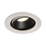 SLV 1003691 NUMINOS® MOVE L DL, Indoor LED Deckeneinbauleuchte weiß/schwarz 4000 K 55° dreh- und schwenkbar 