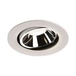 SLV 1003693 NUMINOS® MOVE L DL, Indoor LED Deckeneinbauleuchte weiß/chrom 4000 K 55° dreh- und schwenkbar 