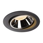SLV 1003699 NUMINOS® MOVE DL XL Indoor LED Deckeneinbauleuchte schwarz/chrom 2700K 20° drehbar schwenkbar 
