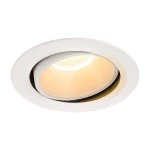 SLV 1003710 NUMINOS® MOVE XL DL, Indoor LED Deckeneinbauleuchte weiß/weiß 2700 K 20° dreh- und schwenkbar 