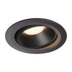 SLV 1003721 NUMINOS® MOVE XL DL, Indoor LED Deckeneinbauleuchte schwarz/schwarz 3000 K 20° dreh- und schwenkbar 