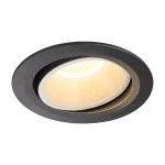 SLV 1003725 NUMINOS® MOVE XL DL, Indoor LED Deckeneinbauleuchte schwarz/weiß 3000 K 40° dreh- und schwenkbar 