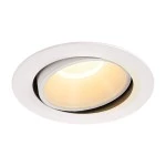 SLV 1003734 NUMINOS® MOVE XL DL, Indoor LED Deckeneinbauleuchte weiß/weiß 3000 K 20° dreh- und schwenkbar 