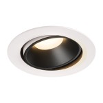 SLV 1003736 NUMINOS® MOVE XL DL, Indoor LED Deckeneinbauleuchte weiß/schwarz 3000 K 40° dreh- und schwenkbar 