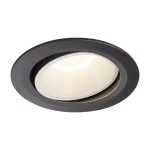 SLV 1003746 NUMINOS® MOVE DL XL Indoor LED Deckeneinbauleuchte schwarz/weiß 4000K 20° drehbar schwenkbar 