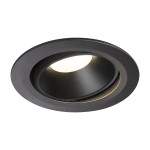 SLV 1003748 NUMINOS® MOVE XL DL, Indoor LED Deckeneinbauleuchte schwarz/schwarz 4000 K 40° dreh- und schwenkbar 