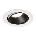 SLV 1003757 NUMINOS® MOVE XL DL, Indoor LED Deckeneinbauleuchte weiß/schwarz 4000 K 20° dreh- und schwenkbar 