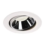 SLV 1003759 NUMINOS® MOVE XL DL, Indoor LED Deckeneinbauleuchte weiß/chrom 4000 K 20° dreh- und schwenkbar 