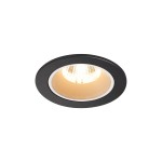 SLV 1003770 NUMINOS® S DL, Indoor LED Deckeneinbauleuchte schwarz/weiß 2700 K 20° inkl. Blattfedern 