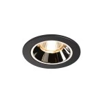 SLV 1003771 NUMINOS® DL S Indoor LED Deckeneinbauleuchte schwarz/chrom 2700K 20° inkl. Blattfedern 