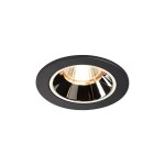 SLV 1003774 NUMINOS® DL S Indoor LED Deckeneinbauleuchte schwarz/chrom 2700K 40° inkl. Blattfedern 