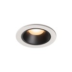 SLV 1003781 NUMINOS® DL S Indoor LED Deckeneinbauleuchte weiß/schwarz 2700K 20° inkl. Blattfedern 