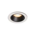 SLV 1003784 NUMINOS® DL S Indoor LED Deckeneinbauleuchte weiß/schwarz 2700K 40° inkl. Blattfedern 