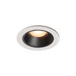SLV 1003784 NUMINOS® S DL, Indoor LED Deckeneinbauleuchte weiß/schwarz 2700 K 40° inkl. Blattfedern 