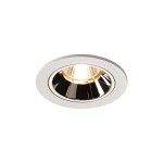 SLV 1003786 NUMINOS® S DL, Indoor LED Deckeneinbauleuchte weiß/chrom 2700 K 40° inkl. Blattfedern 