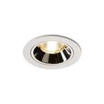 SLV 1003813 NUMINOS® DL S Indoor LED Deckeneinbauleuchte weiß/chrom 3000K 55° inkl. Blattfedern 