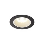 SLV 1003818 NUMINOS® DL S Indoor LED Deckeneinbauleuchte schwarz/weiß 4000K 20° inkl. Blattfedern 