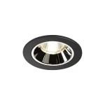 SLV 1003819 NUMINOS® DL S Indoor LED Deckeneinbauleuchte schwarz/chrom 4000K 20° inkl. Blattfedern 