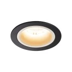 SLV 1003842 NUMINOS® DL M Indoor LED Deckeneinbauleuchte schwarz/weiß 2700K 20° 