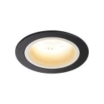 SLV 1003866 NUMINOS® DL M Indoor LED Deckeneinbauleuchte schwarz/weiß 3000K 20° 
