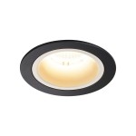 SLV 1003866 NUMINOS® M DL, Indoor LED Deckeneinbauleuchte schwarz/weiß 3000 K 20° 
