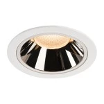 SLV 1003999 NUMINOS® XL DL, Indoor LED Deckeneinbauleuchte weiß/chrom 2700 K 20° 