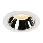 SLV 1004029 NUMINOS® XL DL, Indoor LED Deckeneinbauleuchte weiß/chrom 3000 K 55° 