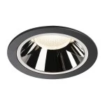 SLV 1004038 NUMINOS® DL XL Indoor LED Deckeneinbauleuchte schwarz/chrom 4000K 40° 