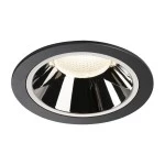 SLV 1004038 NUMINOS® XL DL, Indoor LED Deckeneinbauleuchte schwarz/chrom 4000 K 40° 