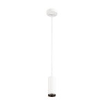 SLV 1004152 NUMINOS® S PD, PHASE, Pendelleuchte, Pendellänge 250 cm, 2700 K, 8 W, 60°, matt weiß / matt schwarz 