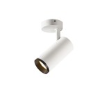 SLV 1004199 NUMINOS® M SPOT, PHASE, Deckenaufbauleuchte, 2700 K, 14 W, 36°, matt weiß / matt schwarz 
