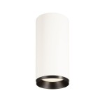 SLV 1004334 NUMINOS® L CL, PHASE, Deckenaufbauleuchte, 4000 K, 20 W, 24°, matt weiß / matt schwarz 